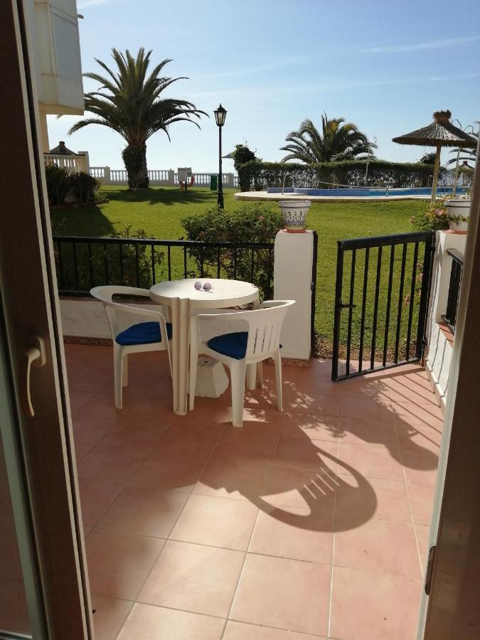Sea & Pool View Garden Apartment Las Palmeras Nerja Exterior foto