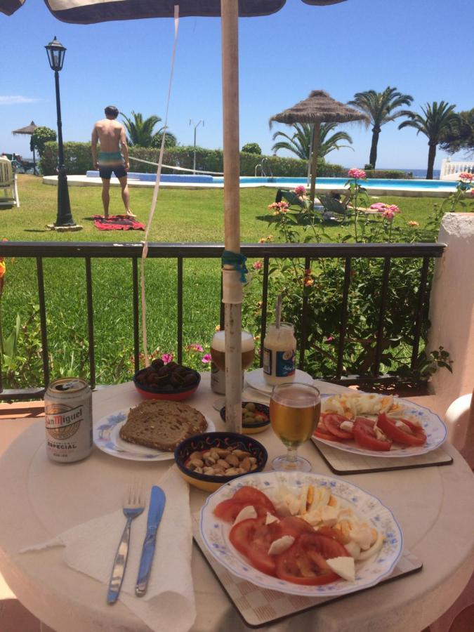 Sea & Pool View Garden Apartment Las Palmeras Nerja Exterior foto