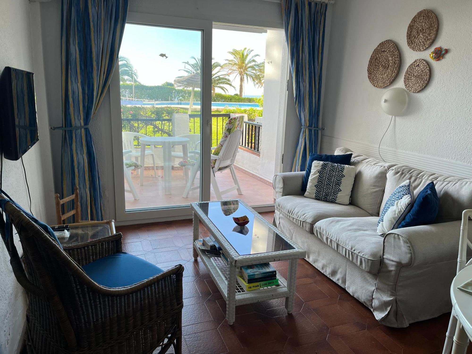 Sea & Pool View Garden Apartment Las Palmeras Nerja Exterior foto